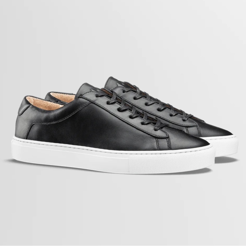 KOIO Capri in Onyx Leather Sneaker Size 9 Mens
